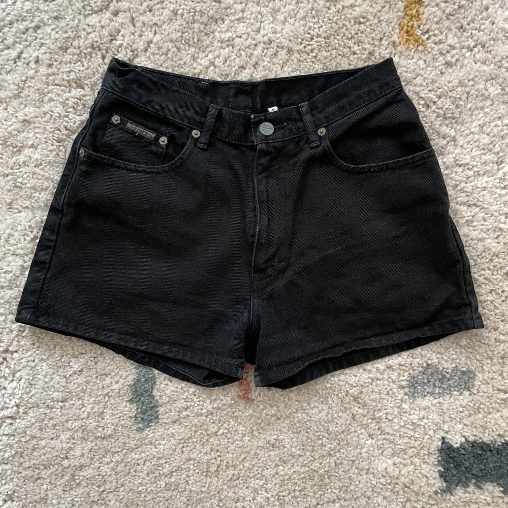 Calvin Klein Black Jean Shorts